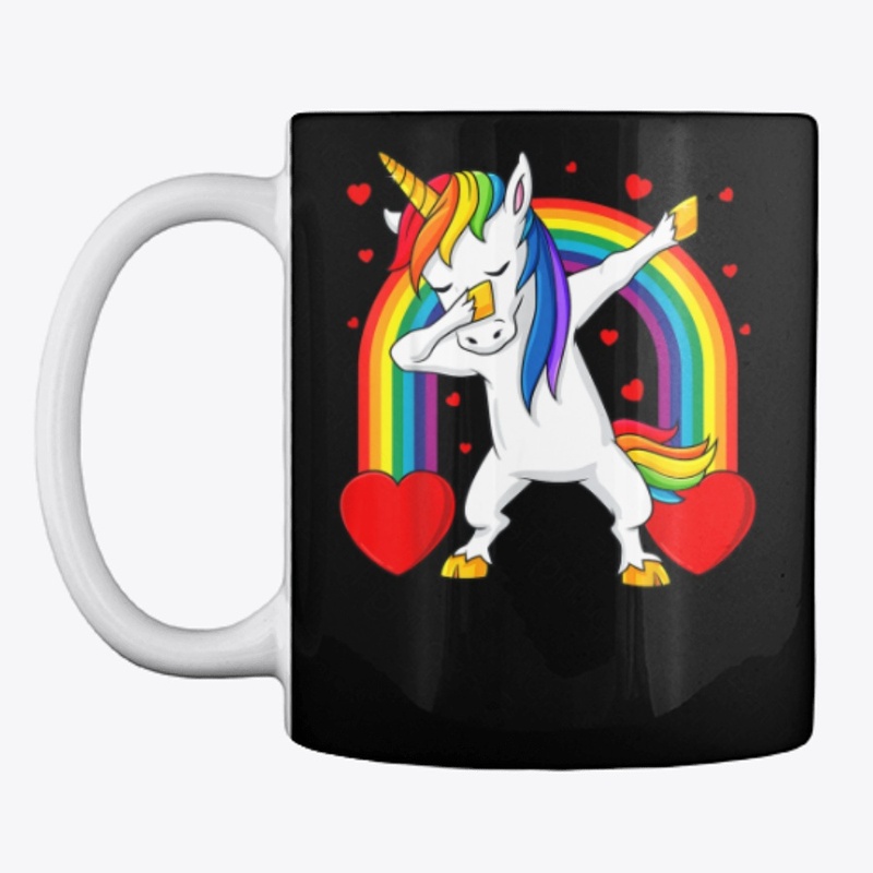 Dabbing Unicorn Valentines Day Gift