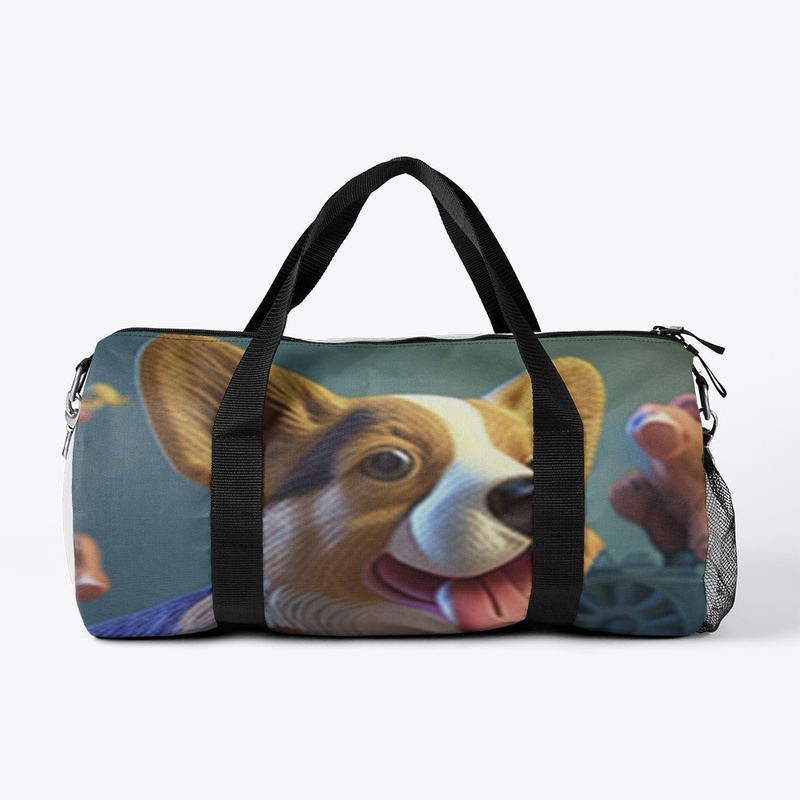 Toy dog with toys