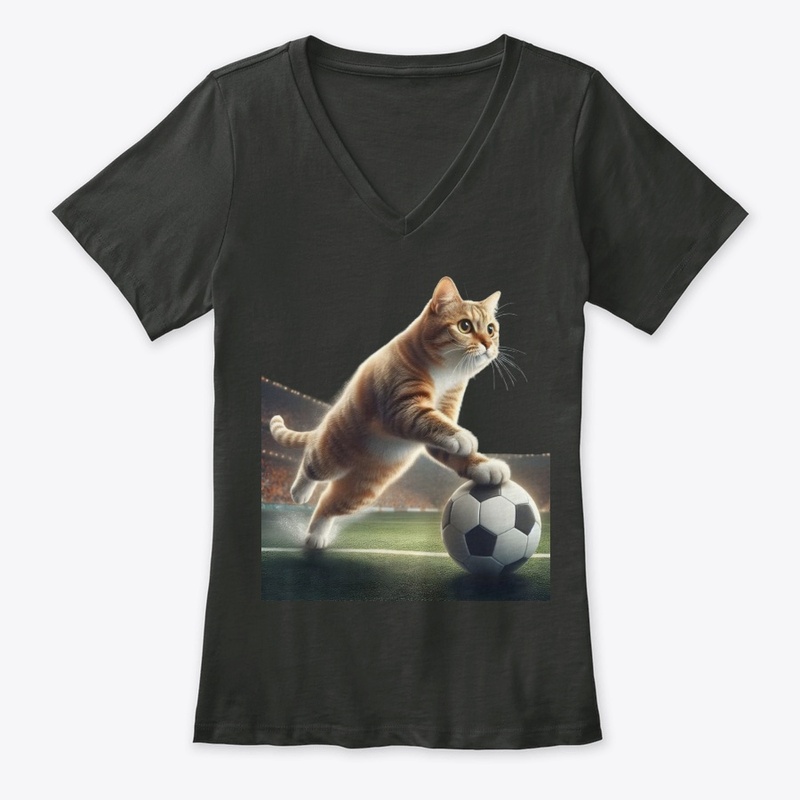 cat fifa football tee design