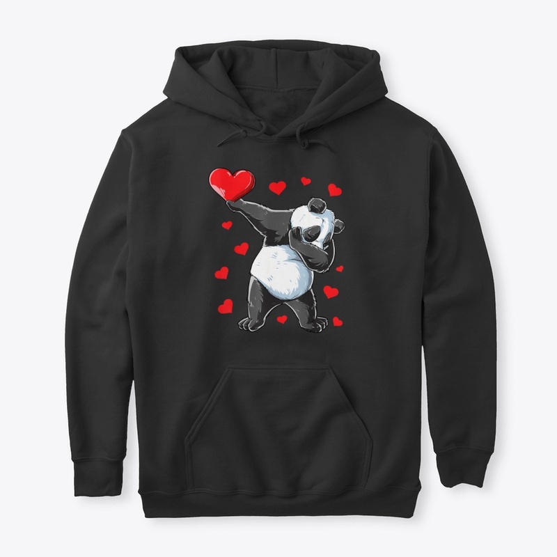 Dabbing Panda Valentines Day