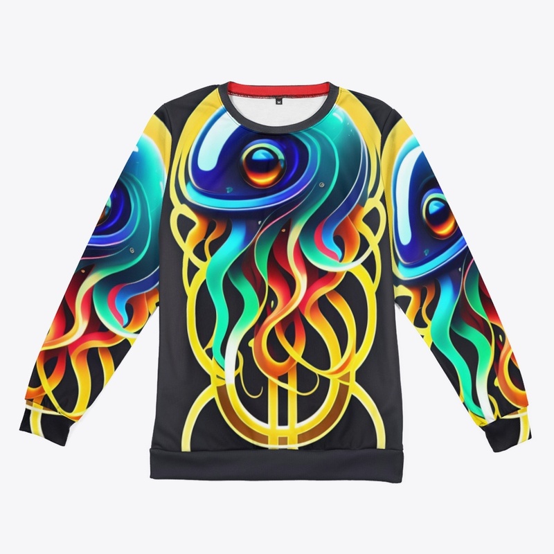 AMAZING LOOK JELLYFISH DESIGN T-SHIRTS 