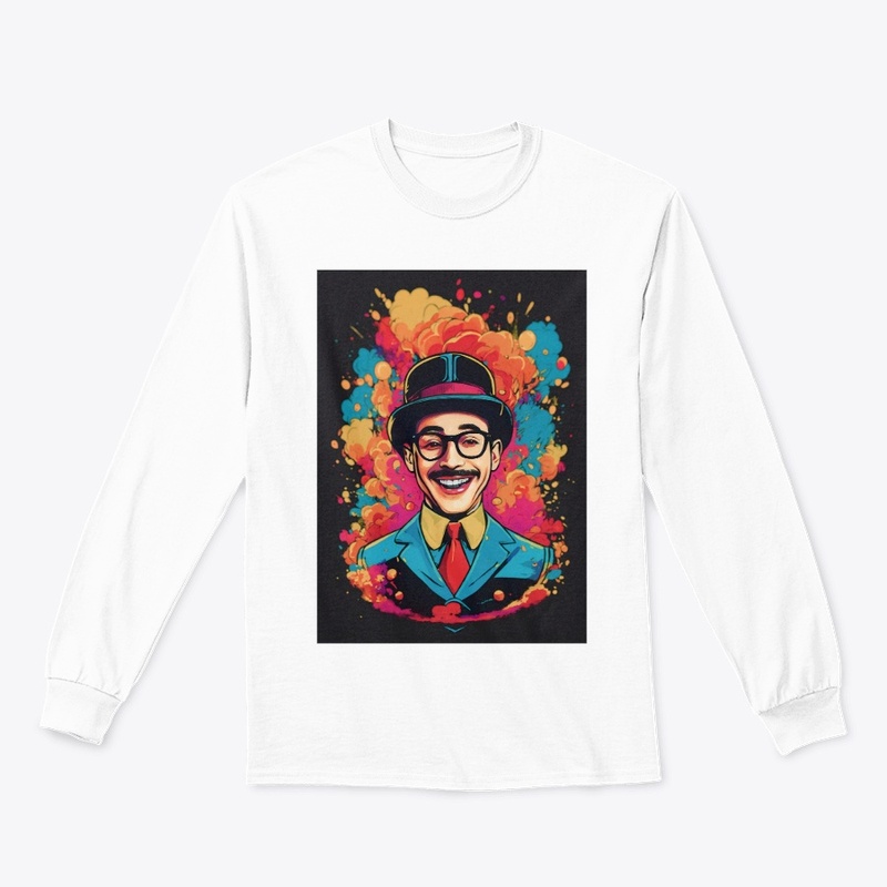 A gentleman laughing t-shirt design 