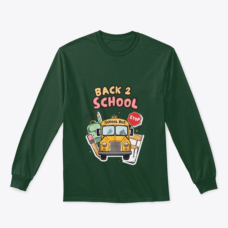  Back 2 School Bus & Supplies T-Shir