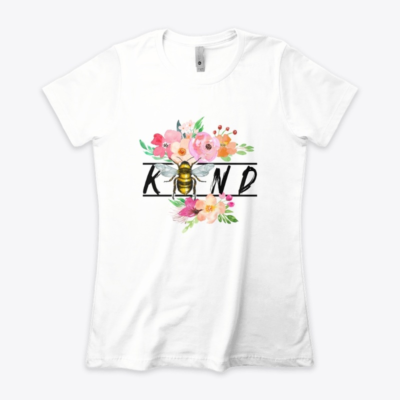 Bee kind with flowers