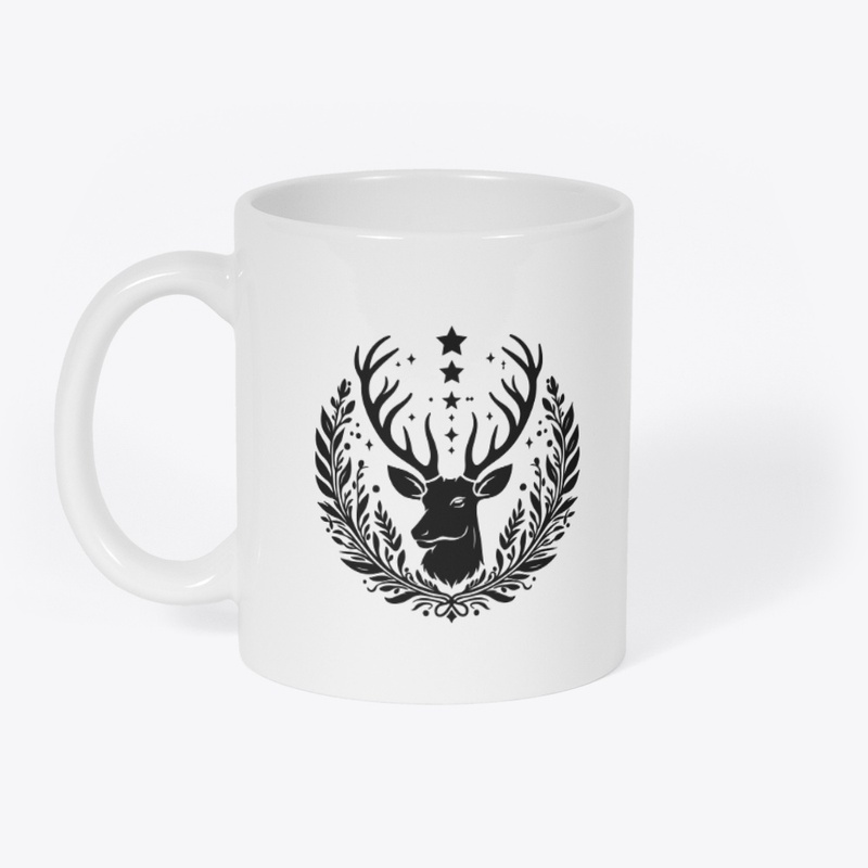 Deer head silhouette t-shirt