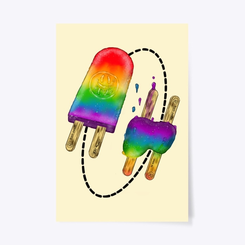 Double Rainbow Popsicle (Dark)