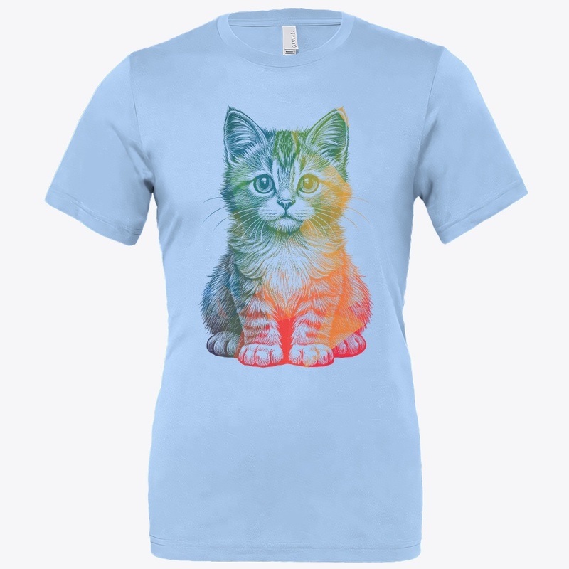 Colorful Cat T-shirt