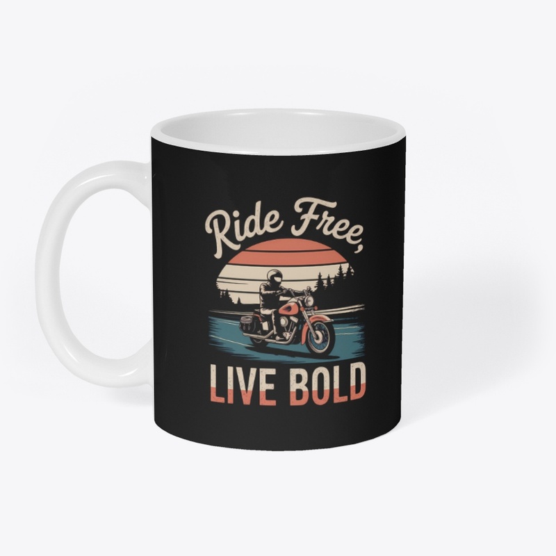  Ride Free Live Bold Graphic Tee,