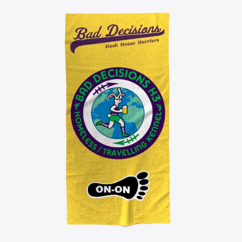 BDH3 Bunny in Shorts Beach Towel