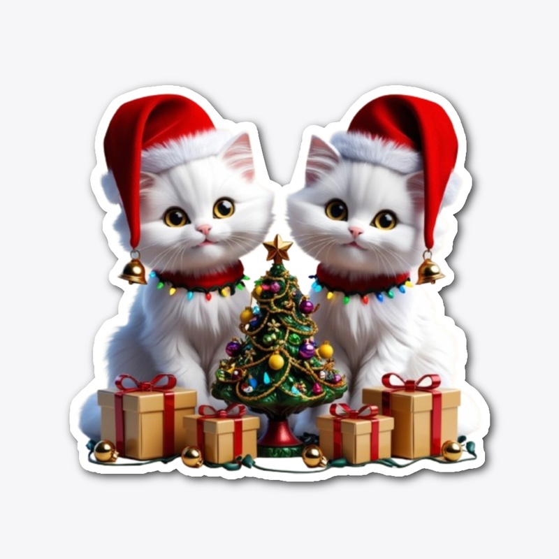 Christmas T-shirt cat