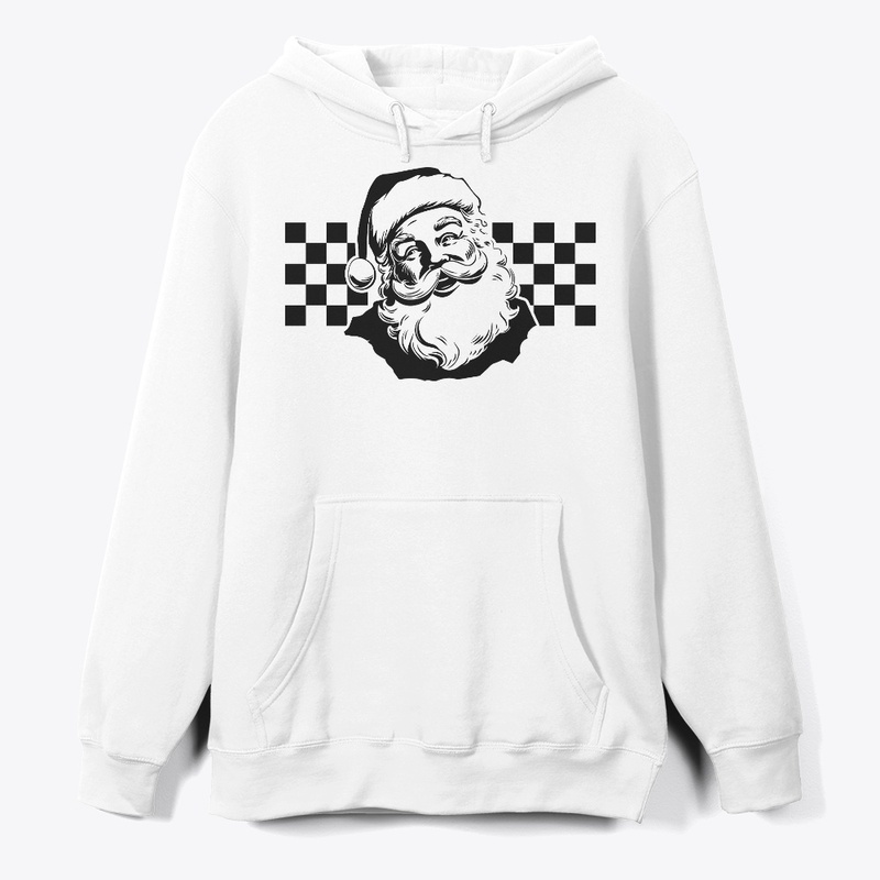 checkered santa ho ho ho 