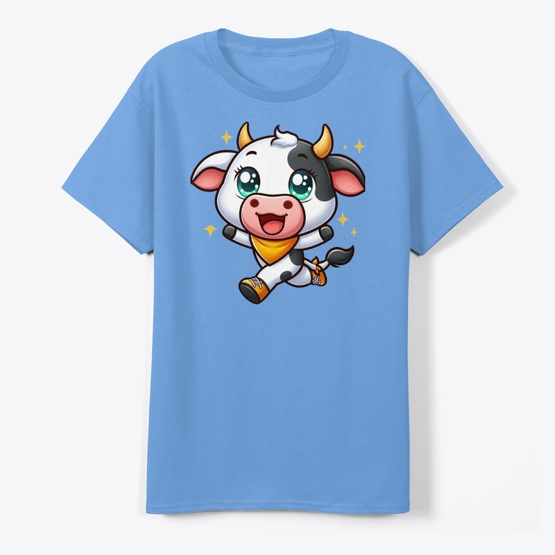 Cute cow with dance 