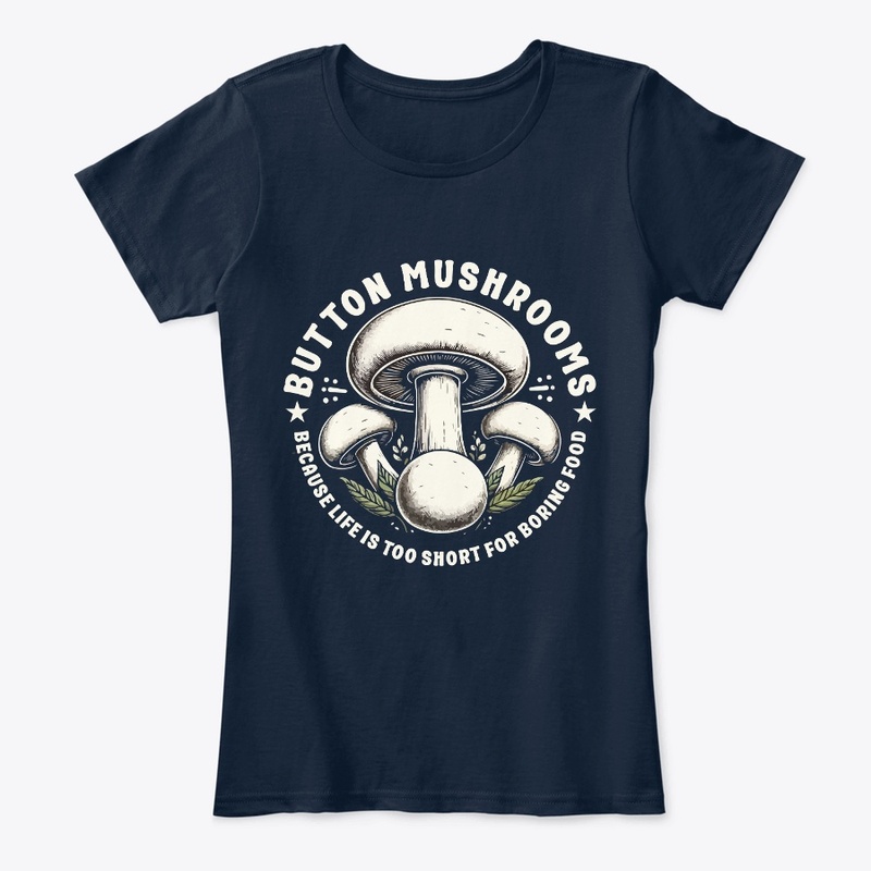 White Button Mushroom T-Shirt