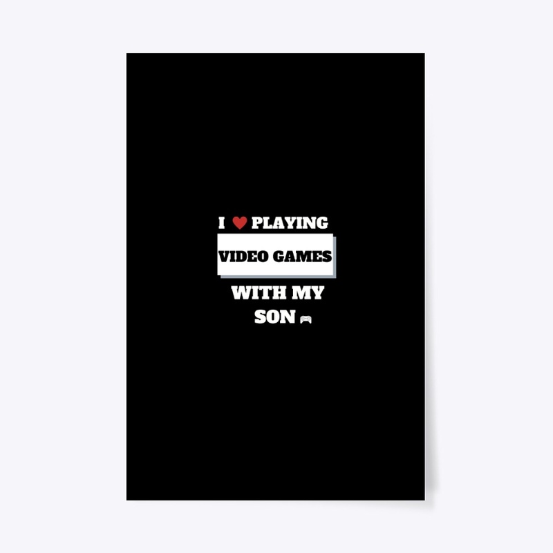 i love playing video games /son t-shirt