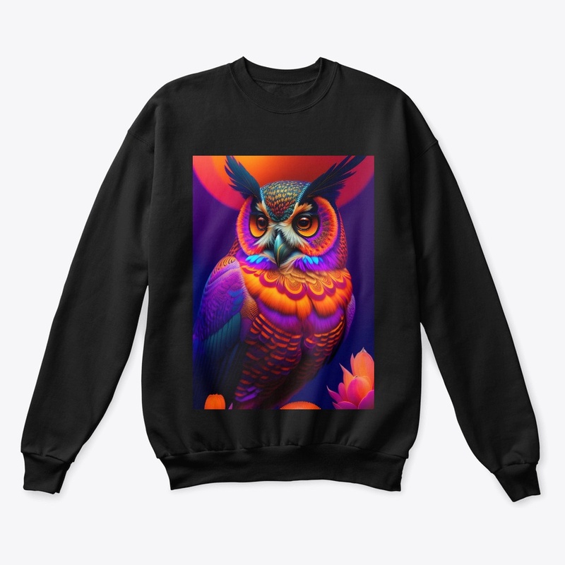 portrait of a geometric owl, 