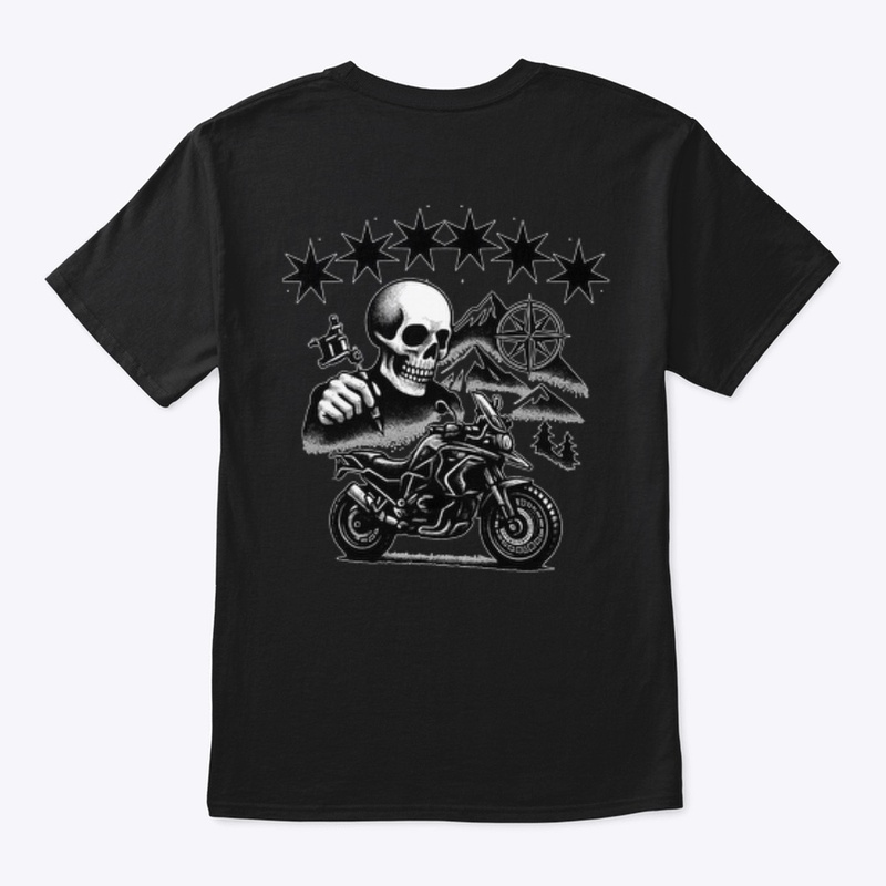 Moto Tat white outline