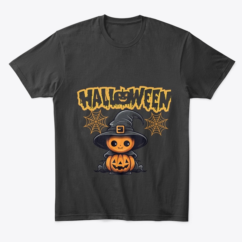 Vintage Pumpkin Scene Halloween Day 