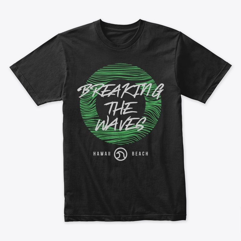 Retro Hawaii Waves Typography Urban Wear