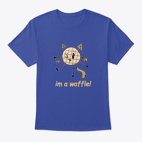 Im A Waffle! Deep Royal Camiseta Front