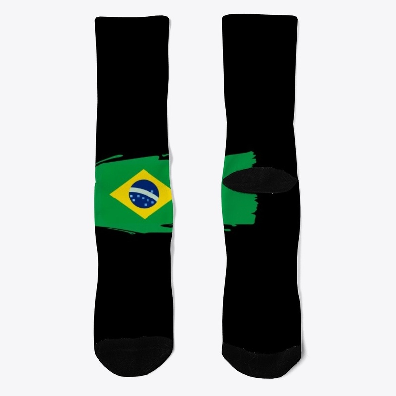 Brasil painted flag