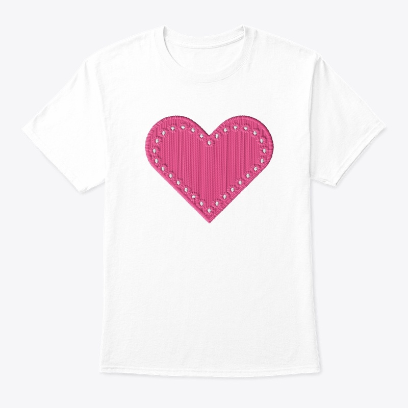 Pink Heart Cute Girls T-Shirt