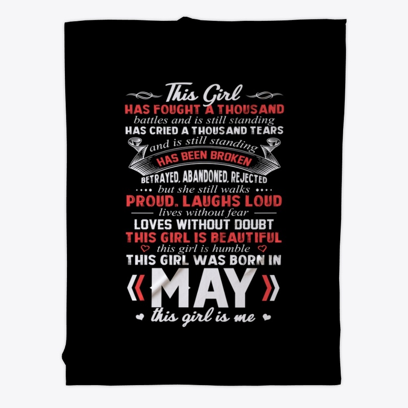 This Girl Was Born In May Birthday