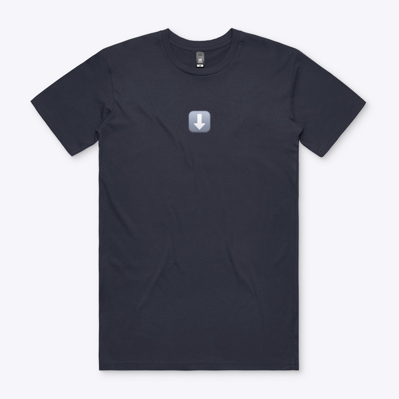 Down arrow (bottom) T-shirt 