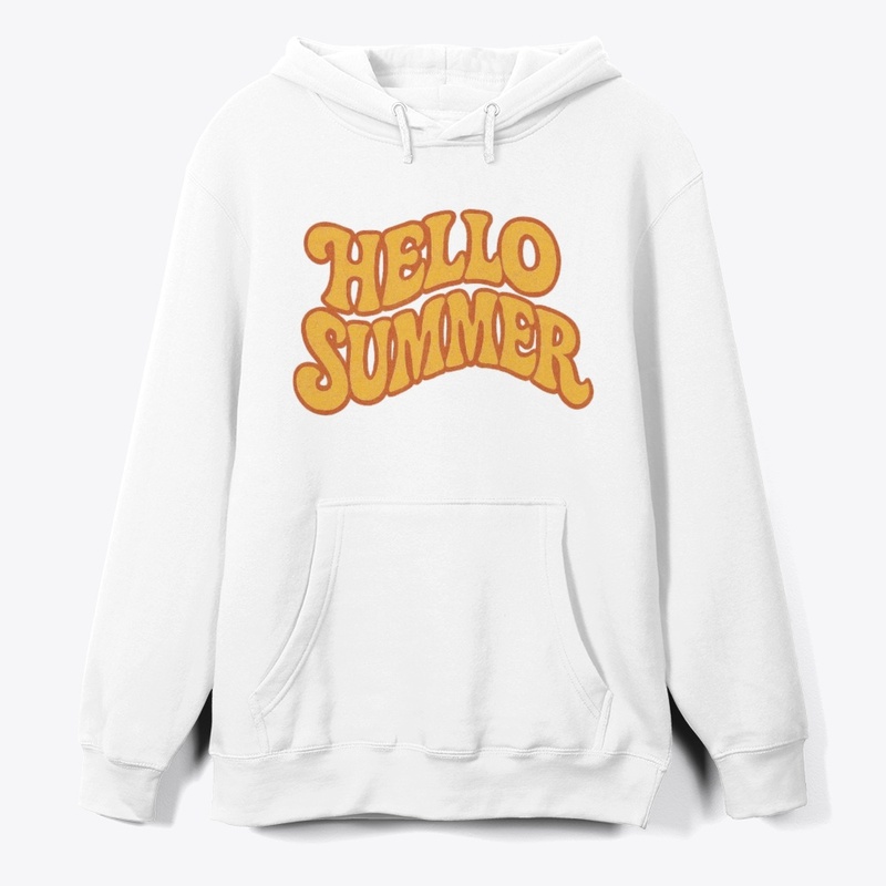Retro "Hello Summer" Typography Design