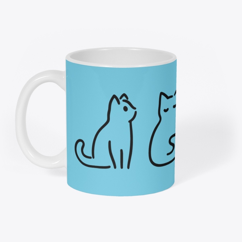 Cute Funny Cat T-Shirt Minimalist Design