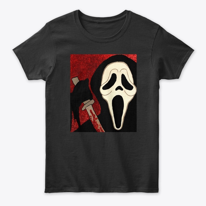 Ghostface Scream Portrait Painting