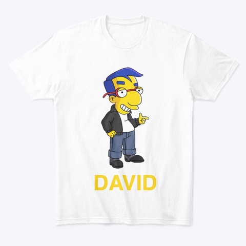 Davids Shirt White T-Shirt Front