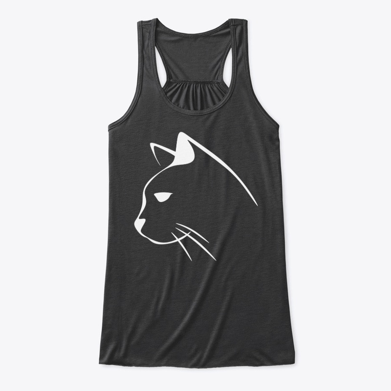 White cat design profile