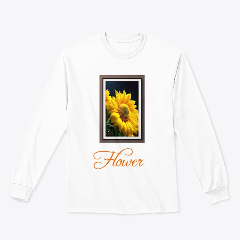 Flower design classic Long sleeves tee