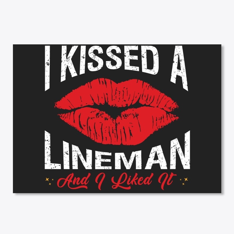 I Kissed A Lineman Face Mask