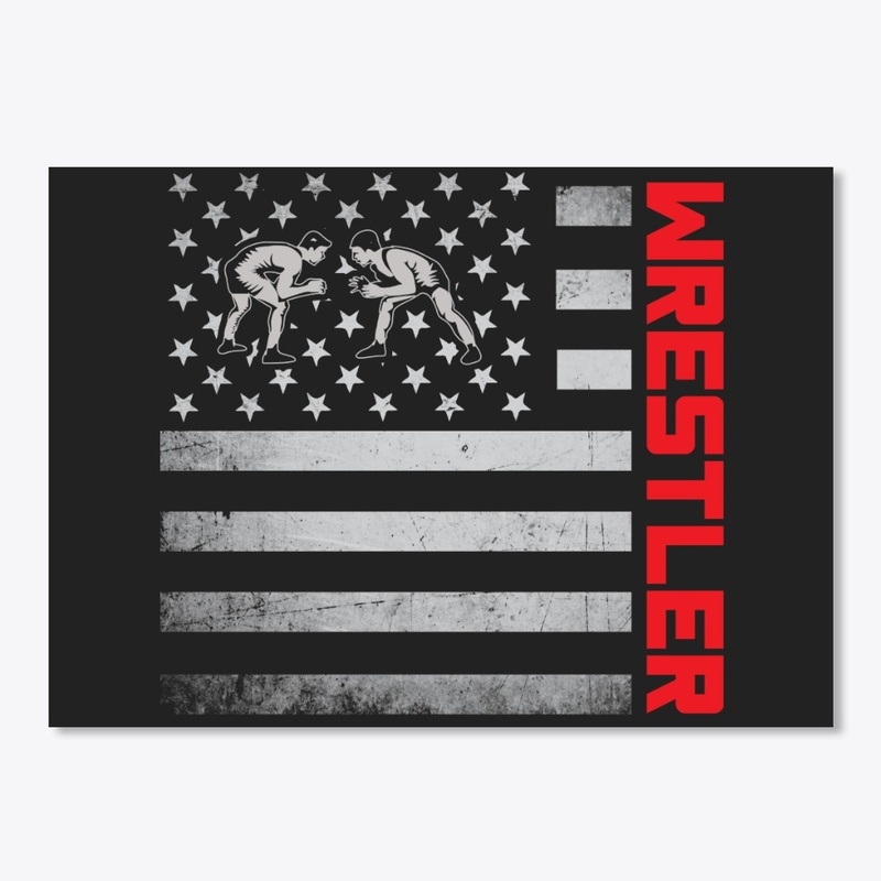 Wrestler US Flag Mask
