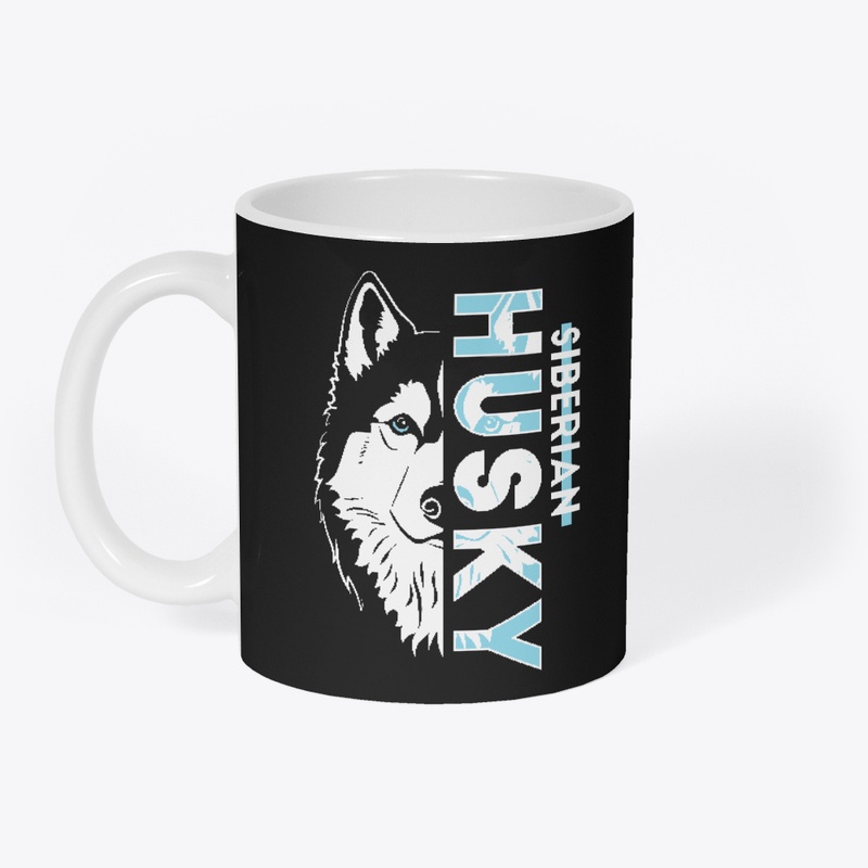 Beautiful Siberian Husky back and front