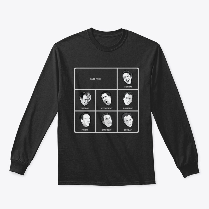 Cage Days Of The Week funny T-Shirt
