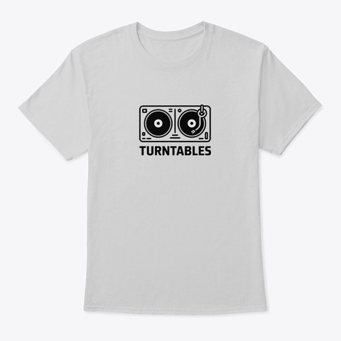 Turntables Light Steel T-Shirt Front