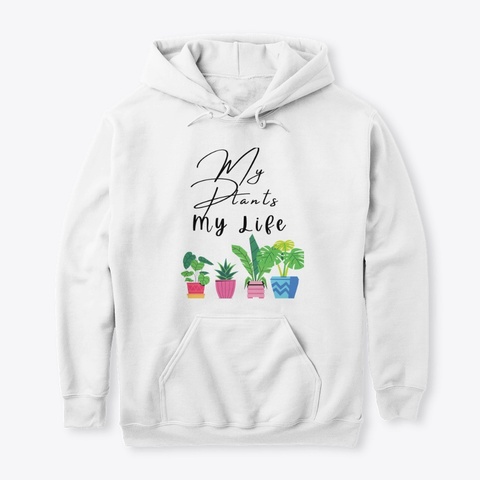 My Plants My Life   Lotusmagus White T-Shirt Front