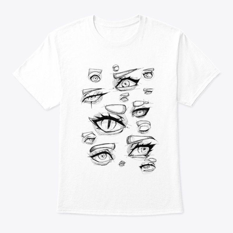 constracted anime eyes
