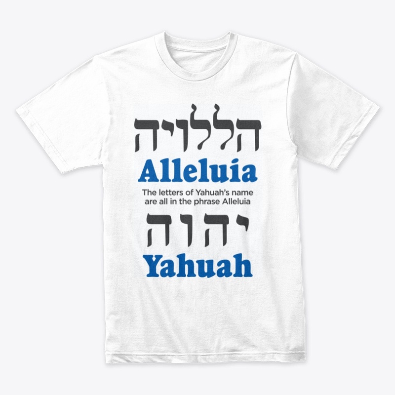 Alleluia & Yahuah's name