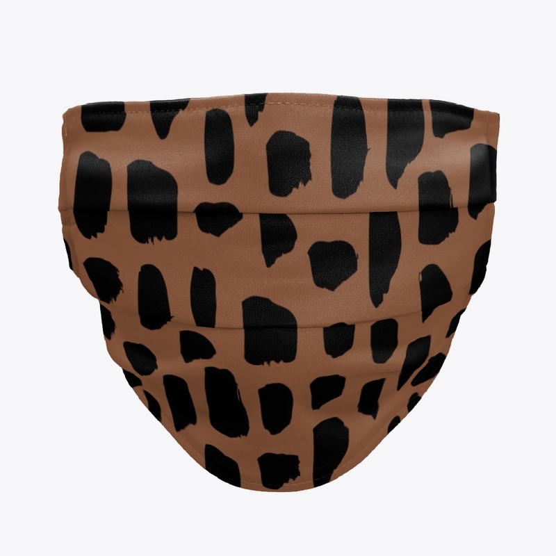 Abstract Leopard Print Mask 