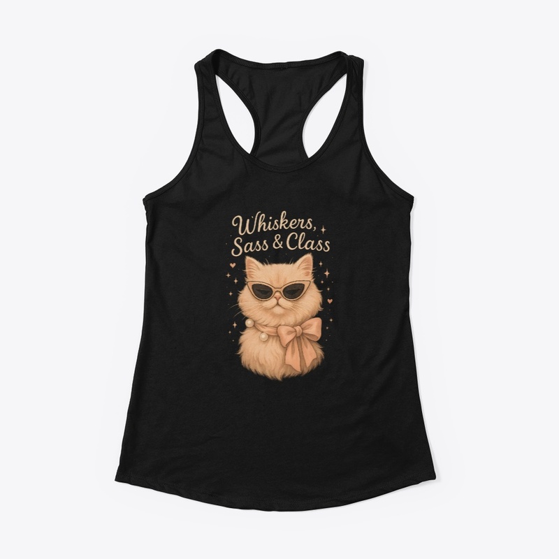Cute Persian Cat Whiskers, Sass Gift