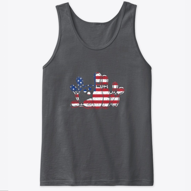 Bowling Ten Pin Flag America For Bowler