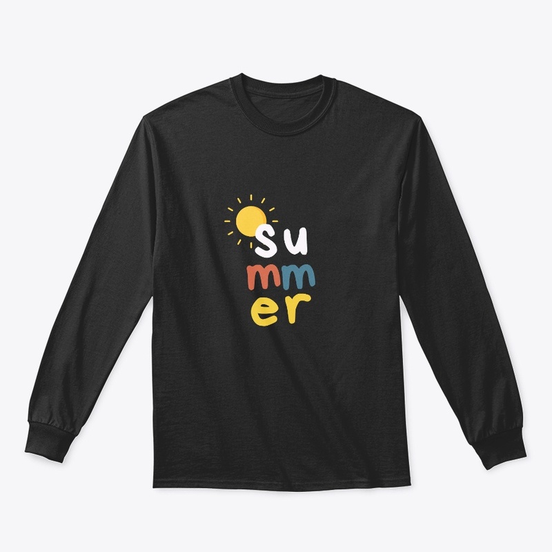 Colorful Summer Typography T-Shirt