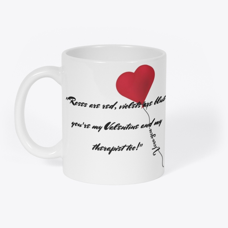 Minimal Heart Balloon with Love Message