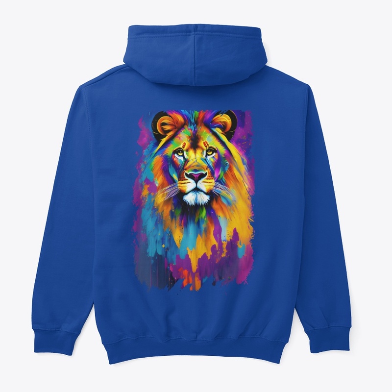 Vibrant Colorful lion | Wildlife lion