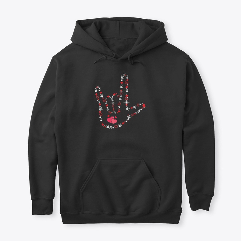ASL Love Heart Deaf Pride Valentine day