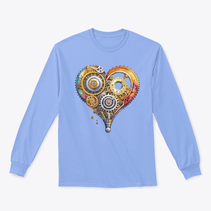Watercolor Steampunk heart