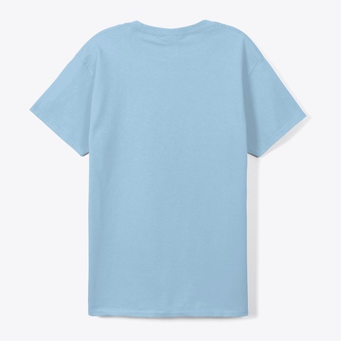 Free Sings The Sea Classic Tee: Seashell Light Blue T-Shirt Back